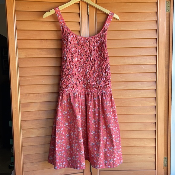 Free People Petunia Backless Mini Dress In Ditsy Floral Print-red In Poppy Combo - Picture 5 of 11